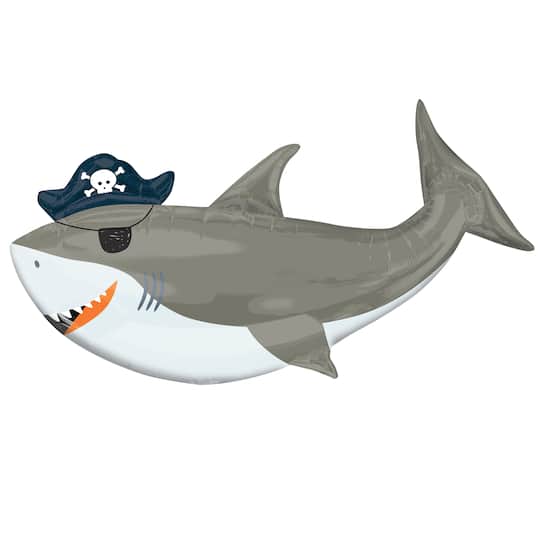 41" Ahoy Birthday Shark Foil Balloon